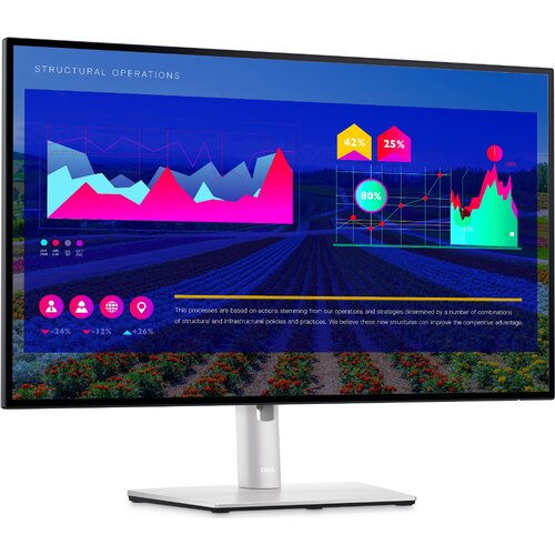 Dell U-SERIES 27" (16:9) IPS LED, 2560x1440, 8MS, HDMI, DP, H/ADJ, TILT