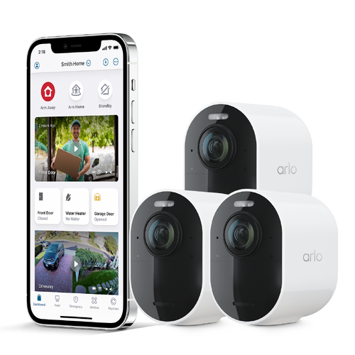 Arlo Ultra 2  4k UHD 3 Wire-free Security Camera & Smart Hub - VMS5340