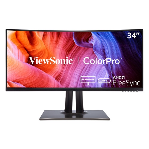 ViewSonic 34" VP3481a ColorPro™ 21:9 Curved UWQHD Monitor