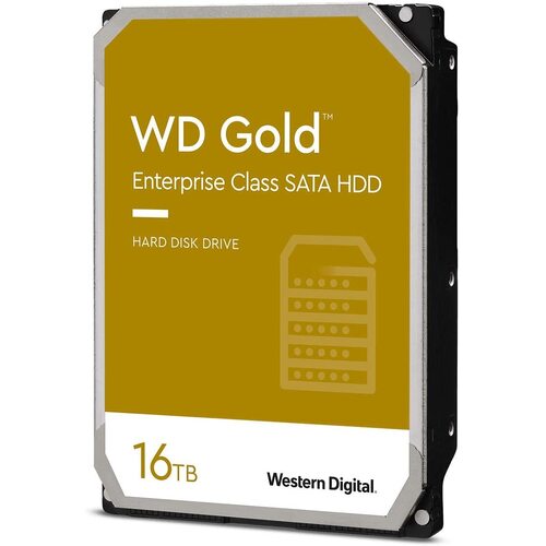 Western Digital 16TB WD Gold3.5" Enterprise Class Internal Hard Drive - 7200 RPM Class, SATA 6 Gb/s, 512 MB Cache, - (WD161KRYZ)