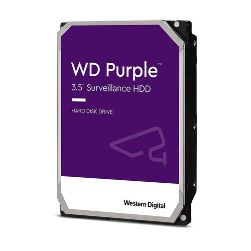 WESTERN DIGITAL Purple 4TB 3.5" Surveillance HDD 5400RPM 256MB SATA3 150MB/s 180TBW 24x7 64 Cameras AV NVR DVR 1.5mil MTBF - WD42PURZ