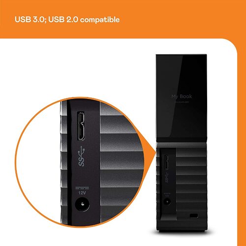 WD MY BOOK 12TB BLACK AUS/NZ Desktop External Hard Drive