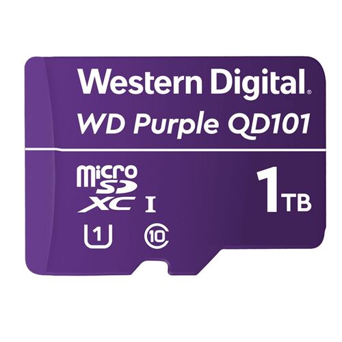 WD WDD100T1P0C Purple SC QD101 microSD Card 