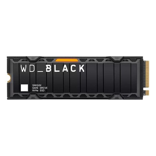 WESTERN DIGITAL Black SN850X 1TB PCIe 4.0 NVMe M.2 2280 SSD with Heatsink - WDS100T2XHE