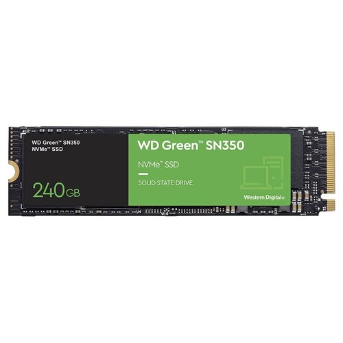 WD Green SN350 240GB M.2 2280 NVMe SSD WDS240G2G0C